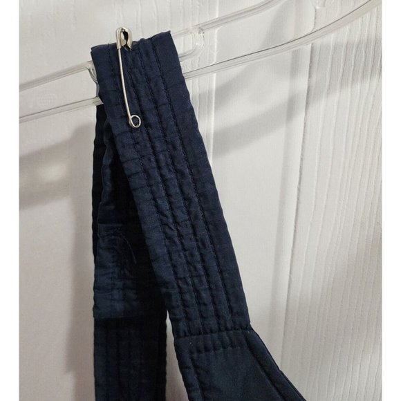 VTG Sno Rags Snow Ski Snowboarding Zip Up Bibs Pants Navy Blue Men's Size 34 - Picture 8 of 13